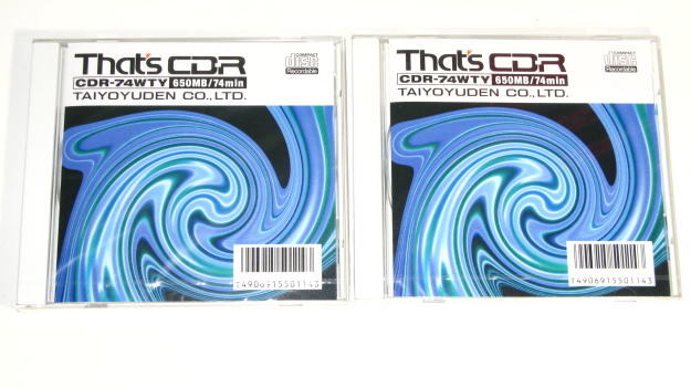  sun . electro- CDR-74WTY CD-R 8 speed data for 650MB 2 pieces set made in Japan unused 