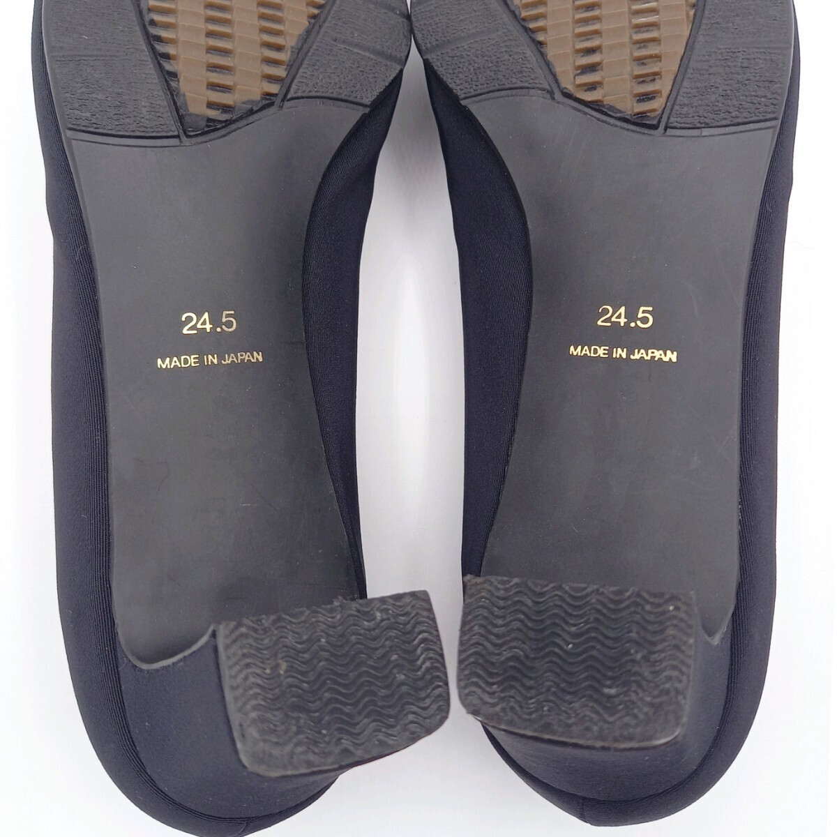 【極美品】SILVIA　シルビア工房 ロイヤルパンプス　パンプス　ヒール日本製　黒　ブラック 24.5cm 24.5センチ ブラック 靴_画像10