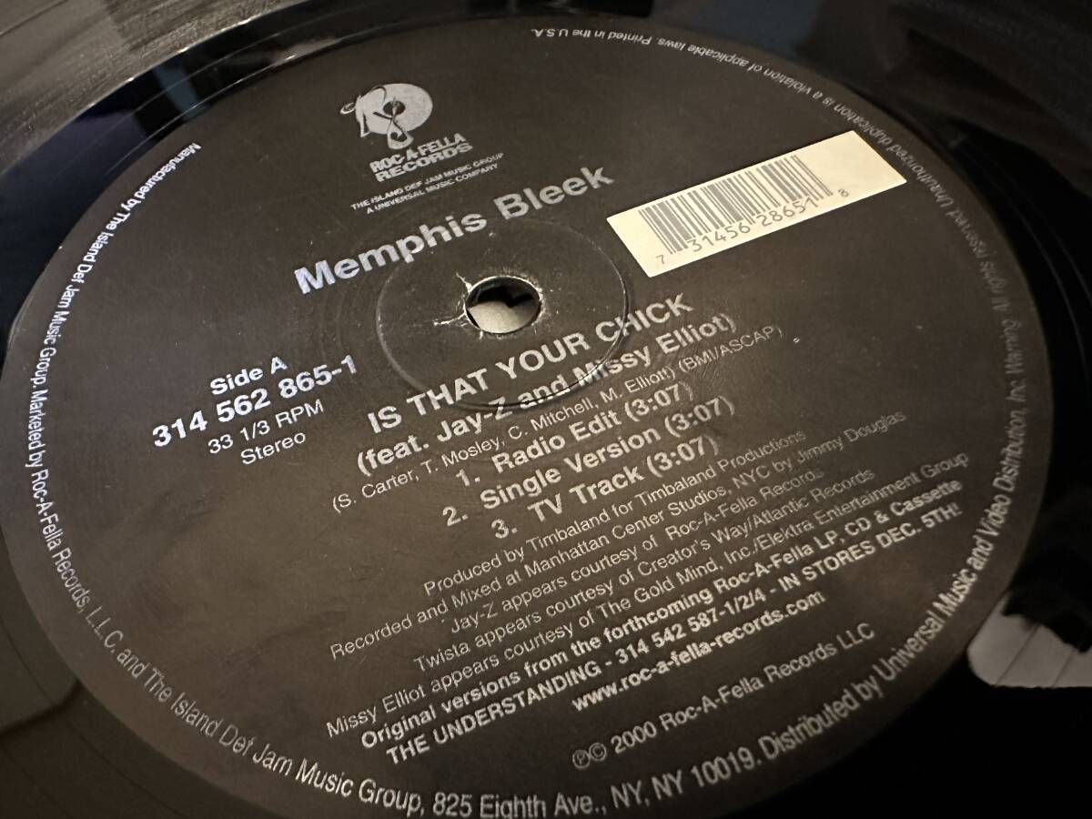 12”★Memphis Bleek Feat. Jay-Z And Missy Elliott / Is That Your Chick_画像2