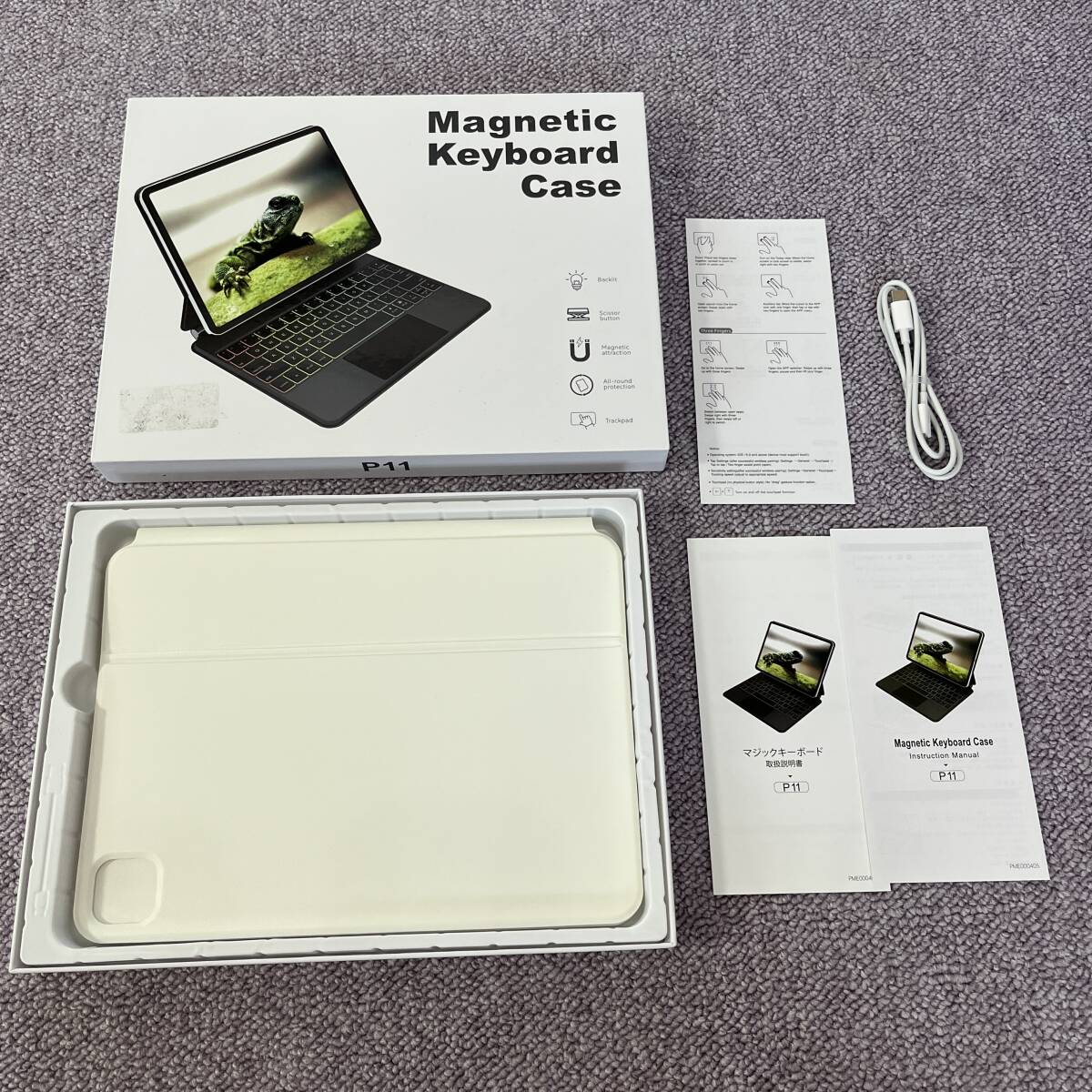 【美品】マジックキーボード LM2300 ipad air 第5世代/第4世代 ケース キーボード iPad Pro 11 イン チ キーボード_画像1