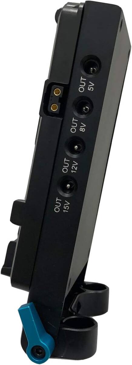 【未使用】Vマウントプレート アダプター LM2309 15mm ロッド Vロックバッテリープレート D-TAP/DC/USB電源出力 Vマウント アダプター_画像5