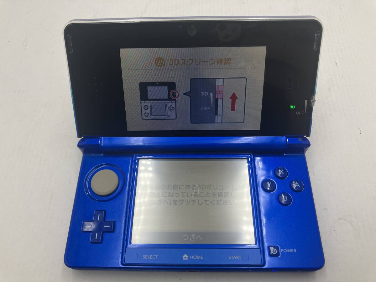 [1260][1 jpy ~] Nintendo 3DS body only cobalt blue box none Nintendo game hard operation verification ending secondhand goods 