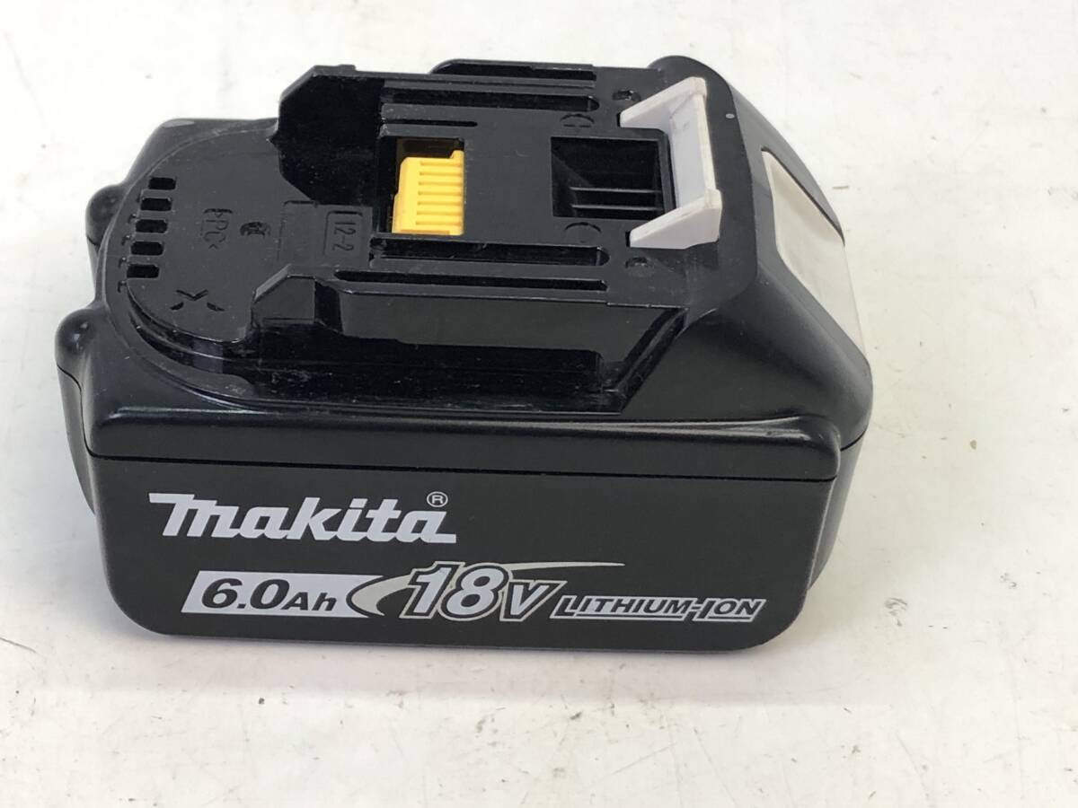 [2043]makita Makita батарея BL1860B 18V 6.0Ah снег Mark осталось количество отображать имеется оригинальный рабочее состояние подтверждено б/у товар 