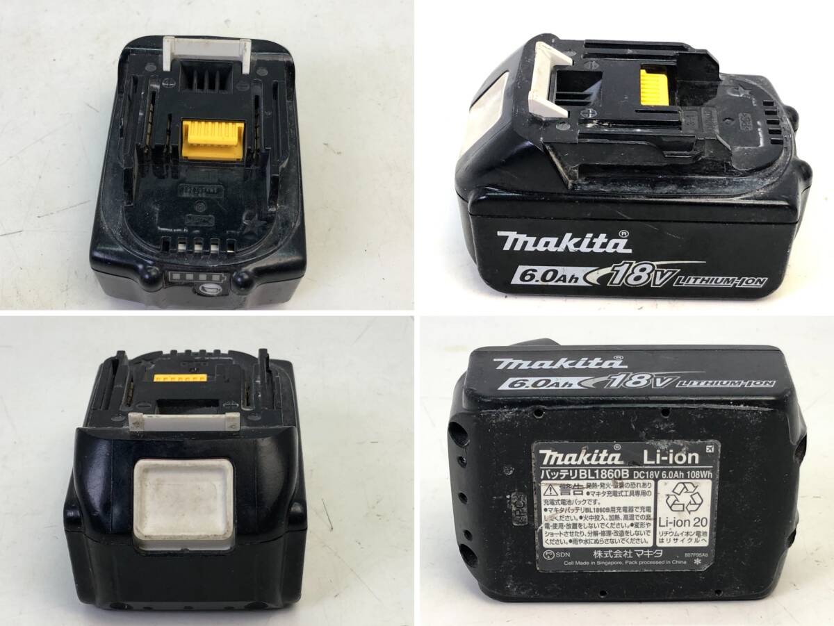 [2042]makita Makita rechargeable impact driver TD148D battery BL1860B 18V 6.0Ah power tool operation verification ending secondhand goods 