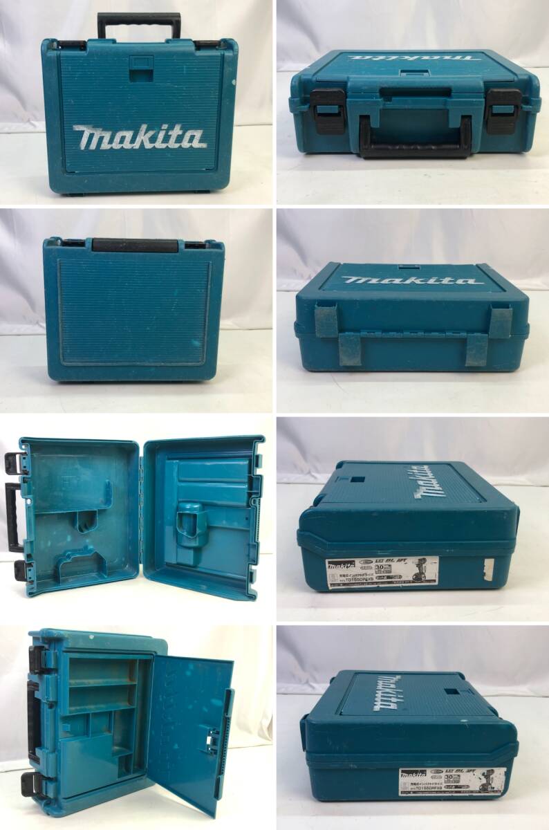 【2006】makita マキタ 充電式 インパクトドライバ TD155D バッテリ 2個 BL1830B 18V 充電器 DC18RF ケース付き 動作確認済み 中古品_画像10