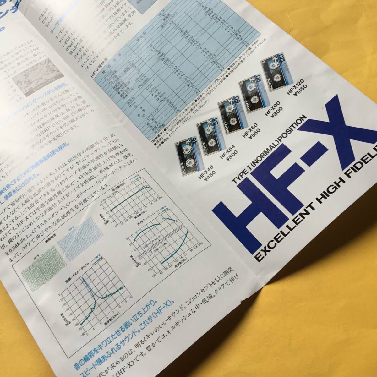 SONY HF-X カセット テープ【'85.10 カタログ】（ソニー 昭和60年 希少 コレクション）_画像7