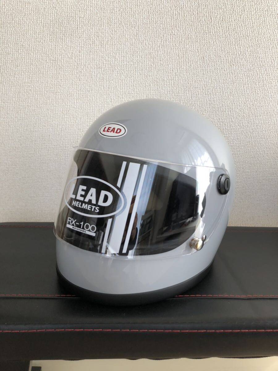 LEAD★リード RX-100R グレー★フルフェイスヘルメット フリーサイズ M/Lの画像1