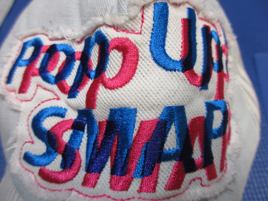 smap スマップ当時もの・ライブ帽子・ジャニーズ・ダメージ加工・刺繍入り・昭和レトロデザイン廃盤品　コンサートグッズ_画像3