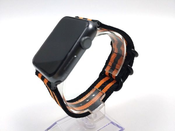 apple watch 42mm для нейлоновый милитари ремешок частота ремень nato способ чёрный orange полоса X черный 