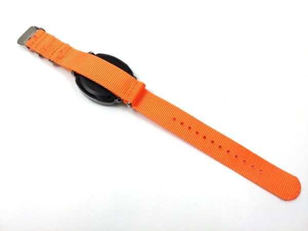 ナイロン製ミリタリーストラップ natoタイプ 腕時計布ベルト オレンジ 20mm_画像5