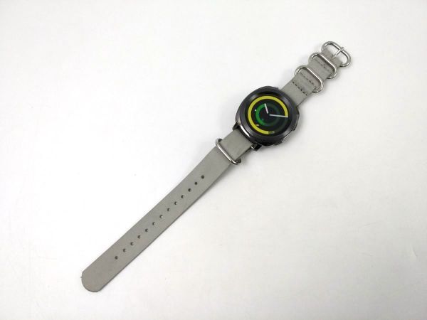 PUレザー ミリタリーストラップ 腕時計布ベルト natoタイプ グレー 18mm_画像3