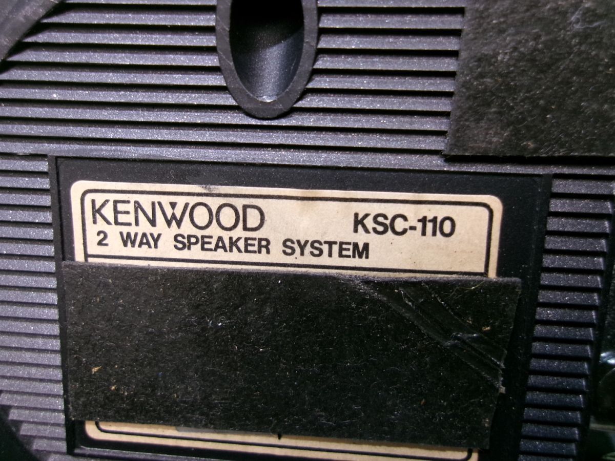 ★激安!★KENWOOD ケンウッド KSC-110 スピーカー オーディオ 置き型 2WAY 左右 / 2R5-416_画像3