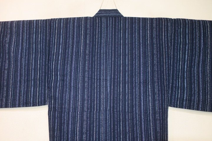 . month 2504.. cotton pongee higashi Kyouyuuzen style man tree cotton kimono single . yukata .69 height 142К purple navy blue .. month rain . new goods . quality goods peerless tailoring 
