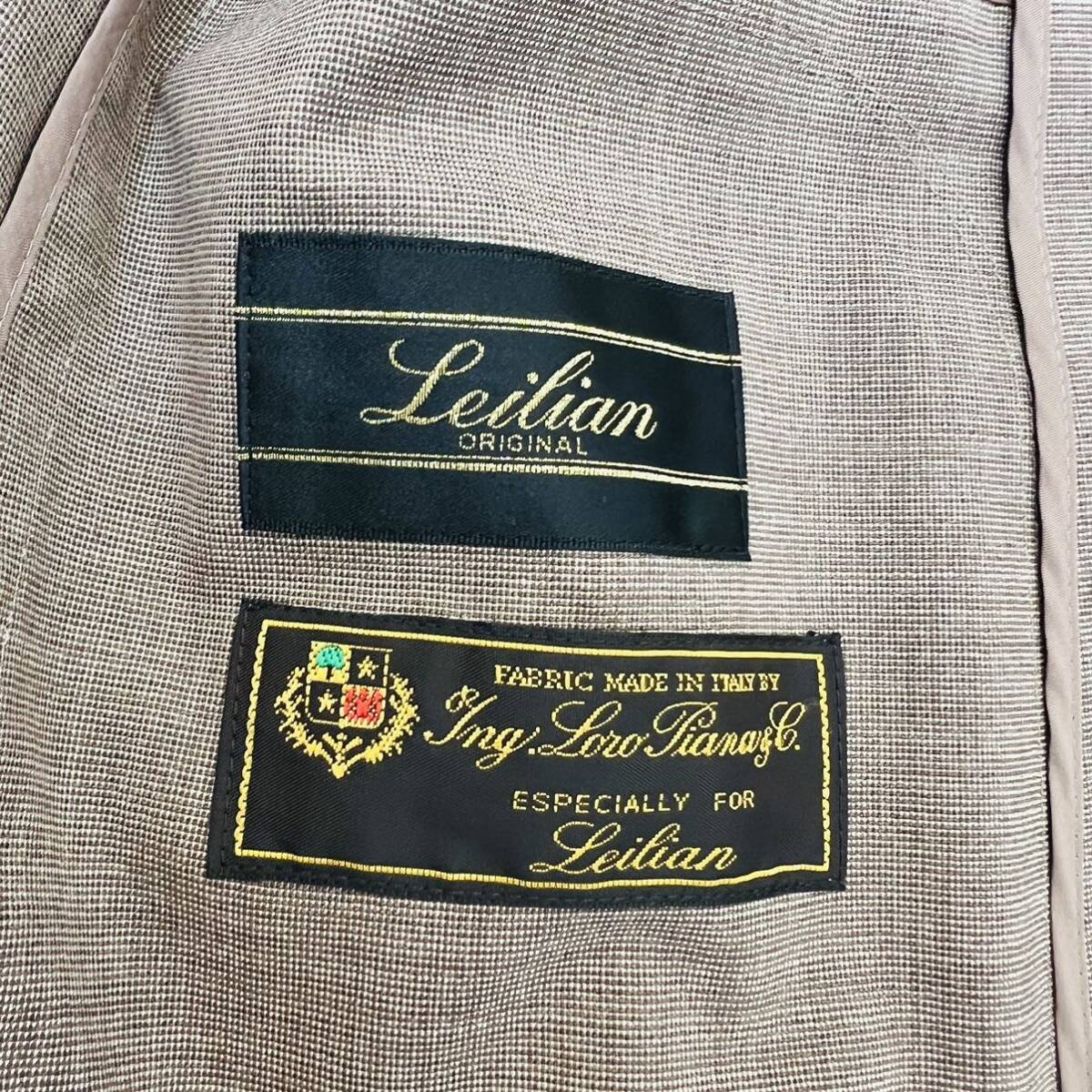 極美品 大きいサイズ13+ レリアン【パンツスーツ セットアップ ロロピアーナ LL】Leilian LoroPiana テーラードジャケット ウール 通年 _画像5