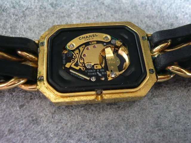 WSA-01872-08 CHANEL Chanel Premiere PLAQUE G20 M quartz wristwatch 1 point * junk 