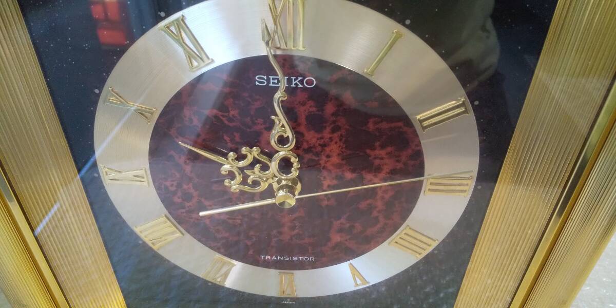 SEIKO/セイコー 置時計 TRANSISTOR 振動子時計 RZ402 稼働品_画像4