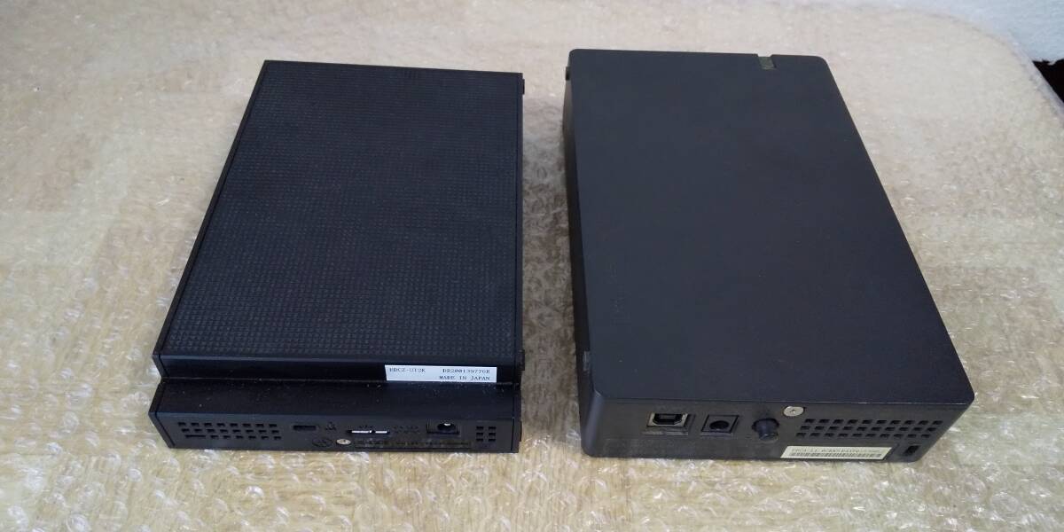 バッファロー/ELECOM/他　外付HDD 5点セット　HDCA-L1.0UKKS/HDCZ-UT2K/ELD-XED020UBK等　動作未確認　_画像5