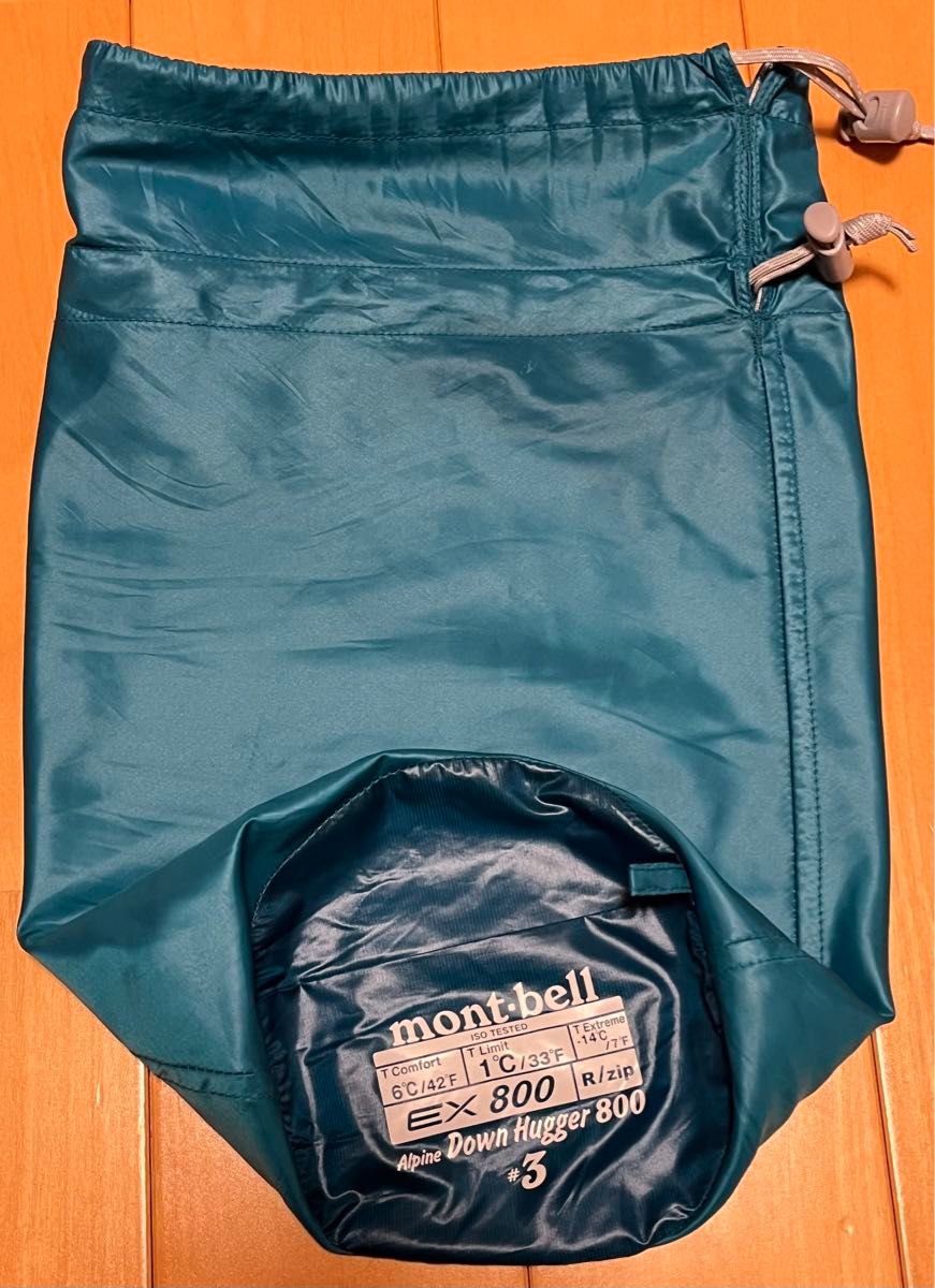 【美品】モンベル(mont-bell) アルパインダウンハガー800 #3 シュラフ 寝袋 