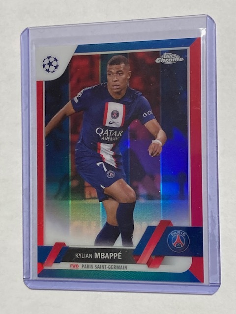 2022-23 TOPPS CHROME UEFA CLUB COMPETITIONS Color Match Kylian Mbappe /99 キリアン・エムバペ_画像1