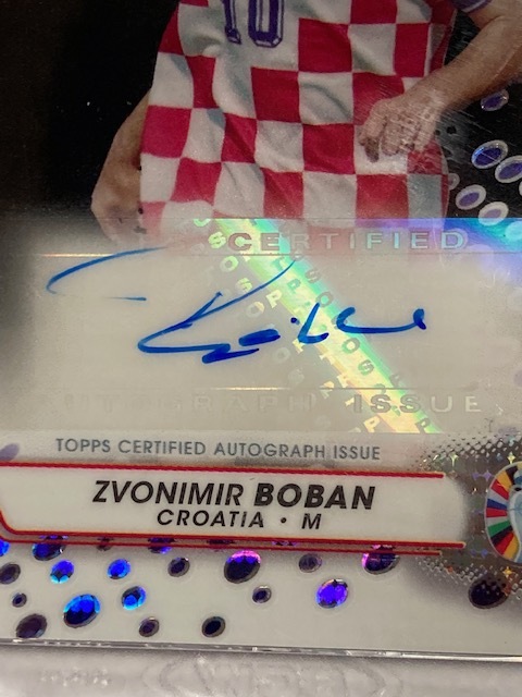 2023 TOPPS PRISTINE ROAD TO EURO 2024 SOCCER Black Autograph Zvonimir Boban 1/1 ズボニミール・ボバン 直筆サインカード _画像2
