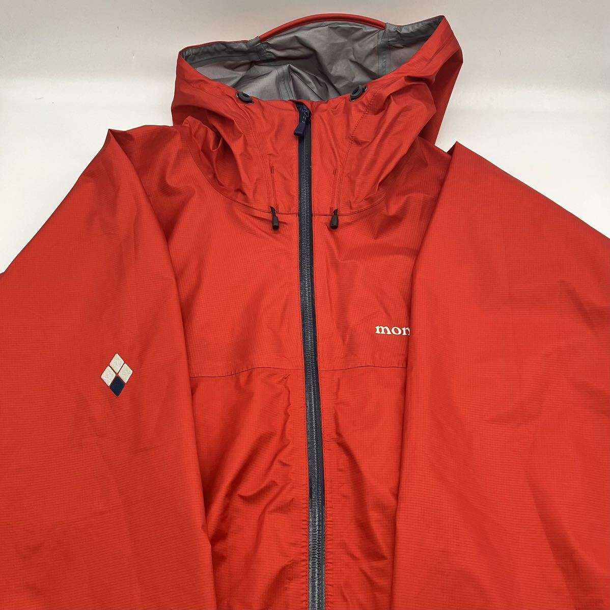 【XL】 mont-bell Storm Cruiser Jacket GORE-TEX Red モンベル ストームクルーザー ジャケット ゴアテックス レッド F583_画像3