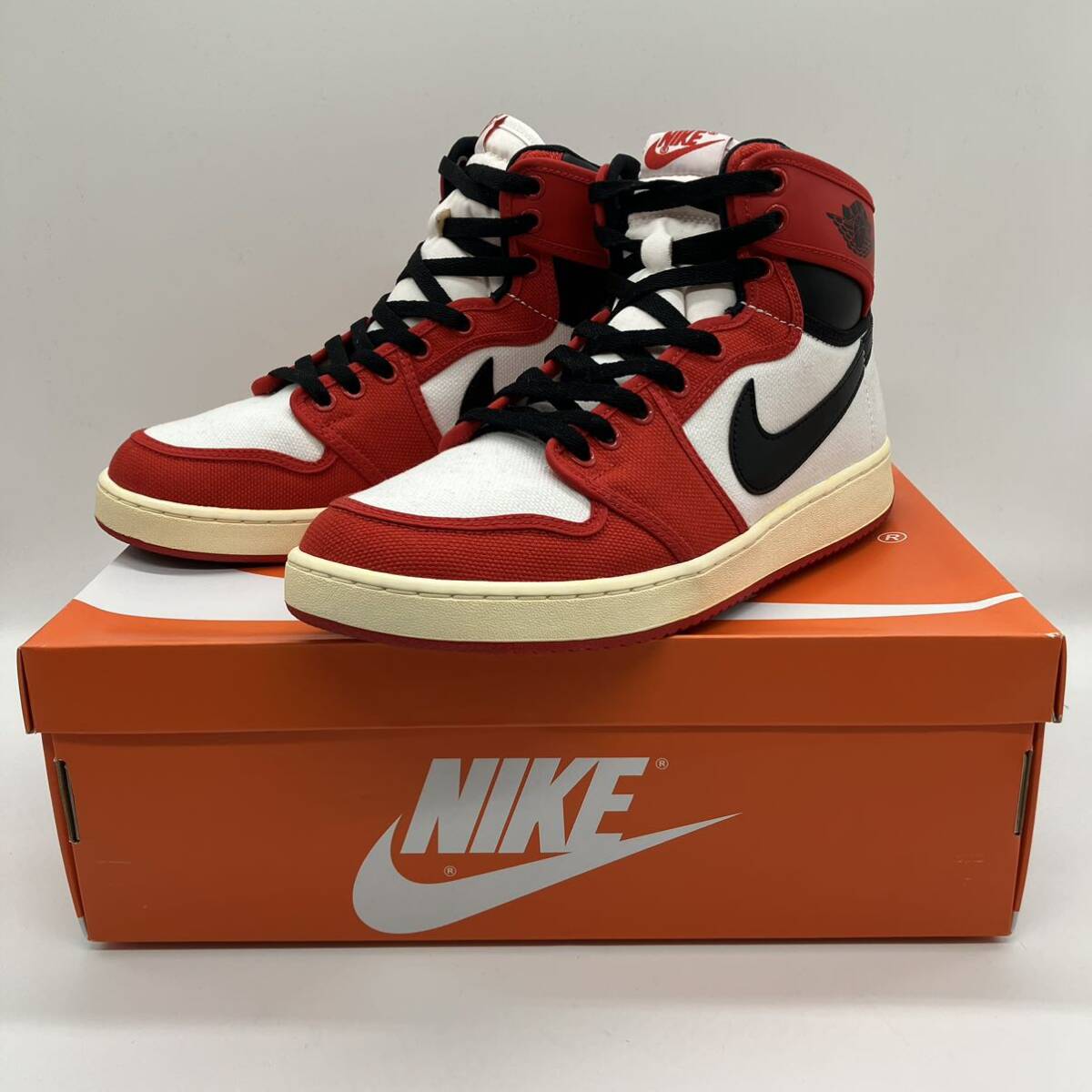 【28cm】美USED Nike Air Jordan 1 KO High Chicago ナイキ エアジョーダン1 ノックアウト ハイ シカゴ (DA9089-100) F587_画像1