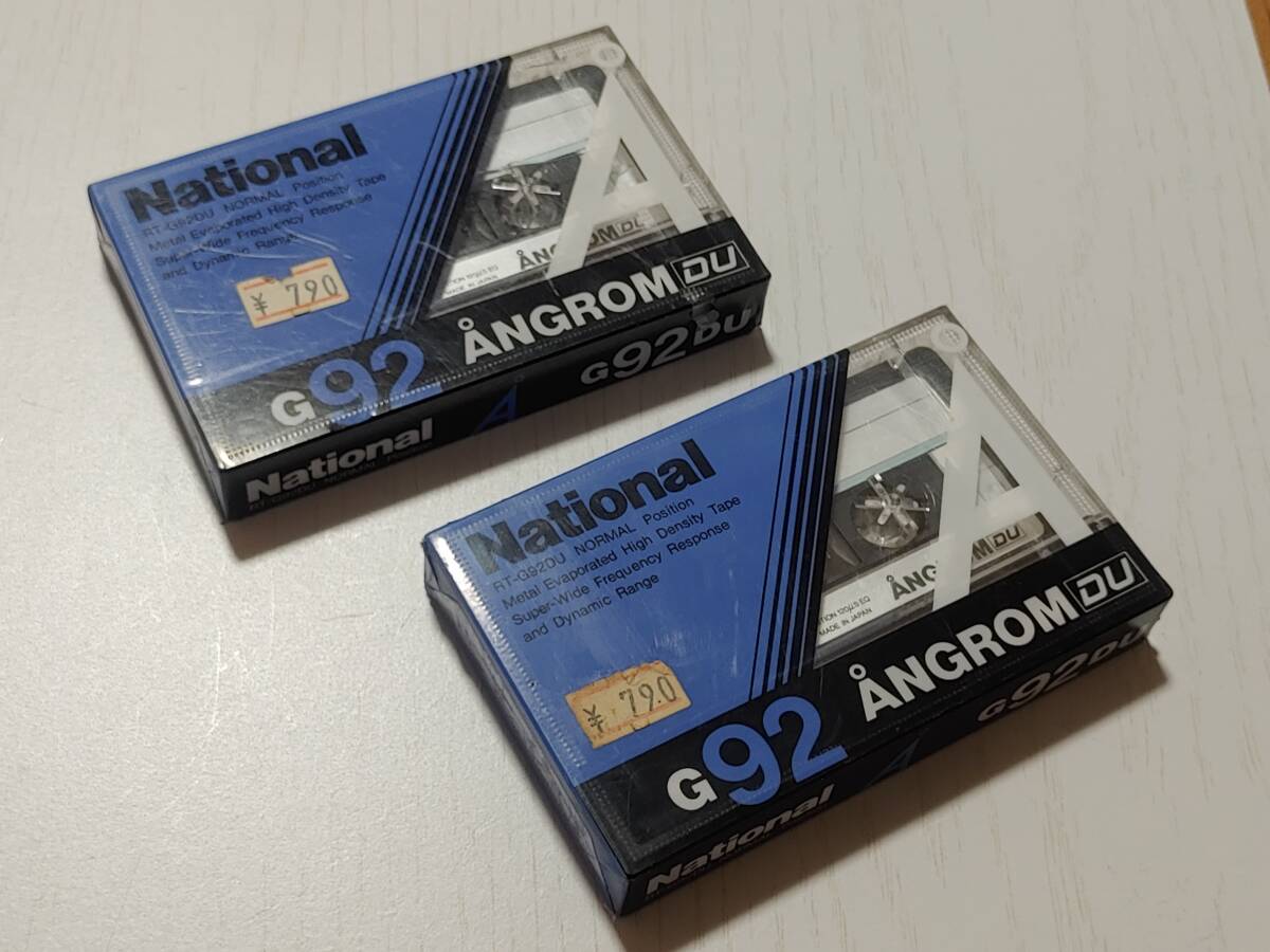 未開封品 ナショナル カセットテープ オングロームDU G92 National ANGROM DU RT-G92DU NORMAL Position 92分 5個セット 現状品の画像5