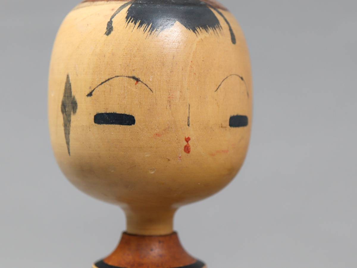 人気ブランドバ40代 創作こけし NnTF 片瀬快平 民芸 置物 24cm こけし