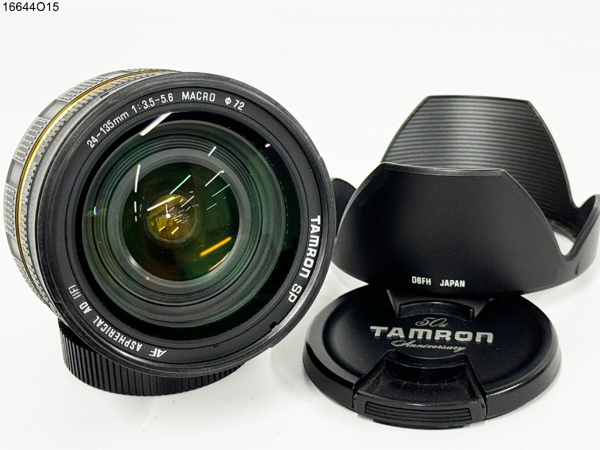 ★TAMRON タムロン SP AF ASPHERICAL AD [IF] 24-135mm 1:3.5-5.6 MACRO Nikon ニコン用 一眼レフ カメラ レンズ D6FH フード 16644O15-12の画像1
