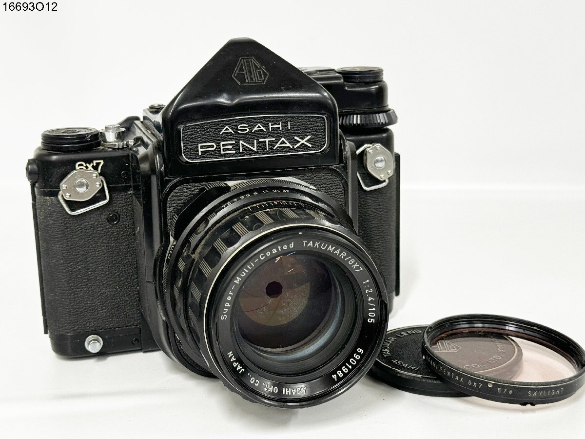 ★PENTAX ペンタックス 6×7 Super-Multi-Coated TAKUMAR/6×7 1:2.4/105 TTL 中判カメラ ボディ レンズ 16693O12-14の画像1