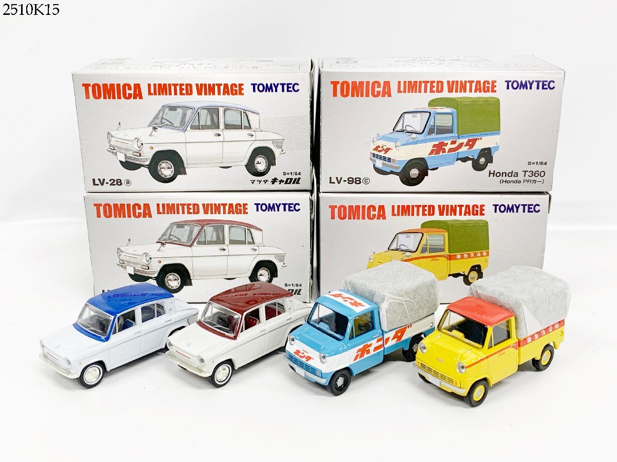 ★TOMICA トミカ リミテッド ヴィンテージ LV-28 マツダ キャロル/LV-98 ホンダ T360 (東芝サービスカー)(Honda PRカー) ミニカー 2510K15._画像1