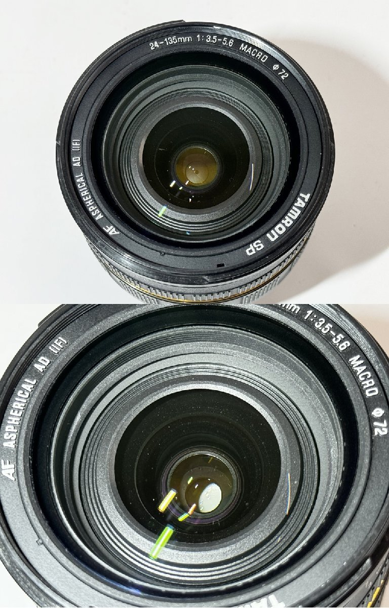 ★TAMRON タムロン SP AF ASPHERICAL AD [IF] 24-135mm 1:3.5-5.6 MACRO Nikon ニコン用 一眼レフ カメラ レンズ D6FH フード 16644O15-12の画像3