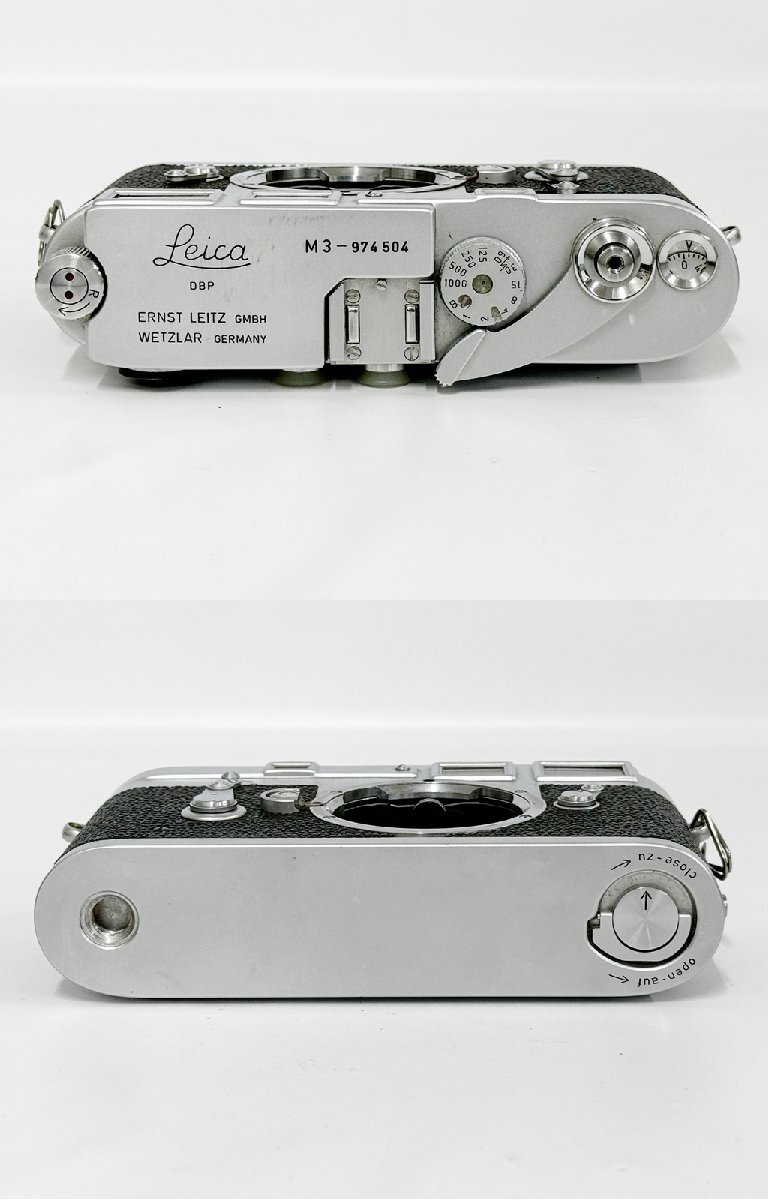★シャッターOK◎ Leica M3 ライカ SUMMICRON 1:2/35 シングルストローク 97万番台 レンジファインダー フィルムカメラ 16692O12-9の画像3