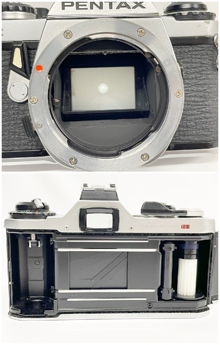 ★PENTAX ペンタックス ME smc PENTAX-M 1:1.4 50mm 1:4 75-150mm 一眼レフ フィルムカメラ ストロボ シャッター可能 ジャンク 37Y13-8の画像5