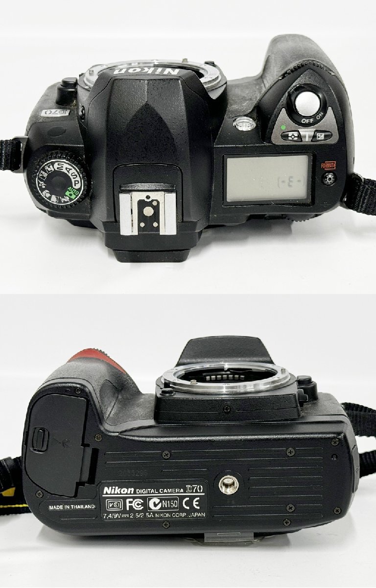 ★シャッターOK◎ Nikon ニコン D70 SIGMA 28-80mm 1:3.5-5.6Ⅱ 100-300mm 1:4.5-6.7 DL 一眼レフ デジタルカメラ 16739O15-11_画像3