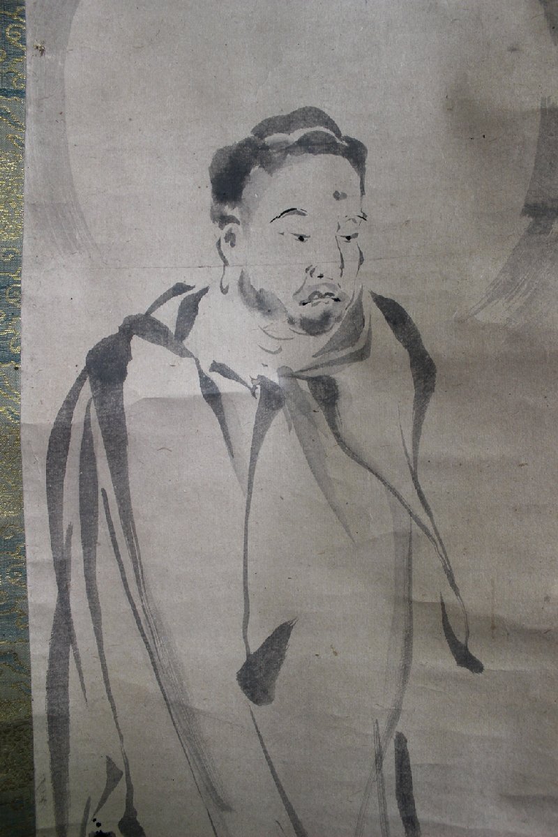 仙崖義梵　臨済宗　禅僧　肉筆　書道家旧家蔵出　佛画　掛軸_画像5