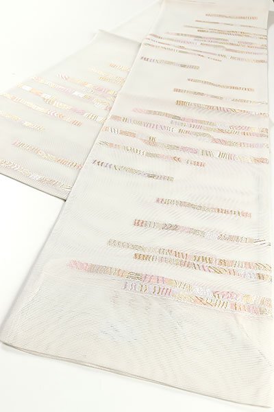 【和遊館】OFH829 夏帯！仕立付！西陣『京都イシハラ』謹製絽高級袋帯の画像1
