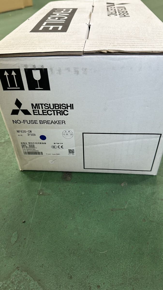 ■三菱電機 MITSUBISHI ELECTRIC NF630-CW 3P 500A ブレーカー 未使用品 電材_画像3