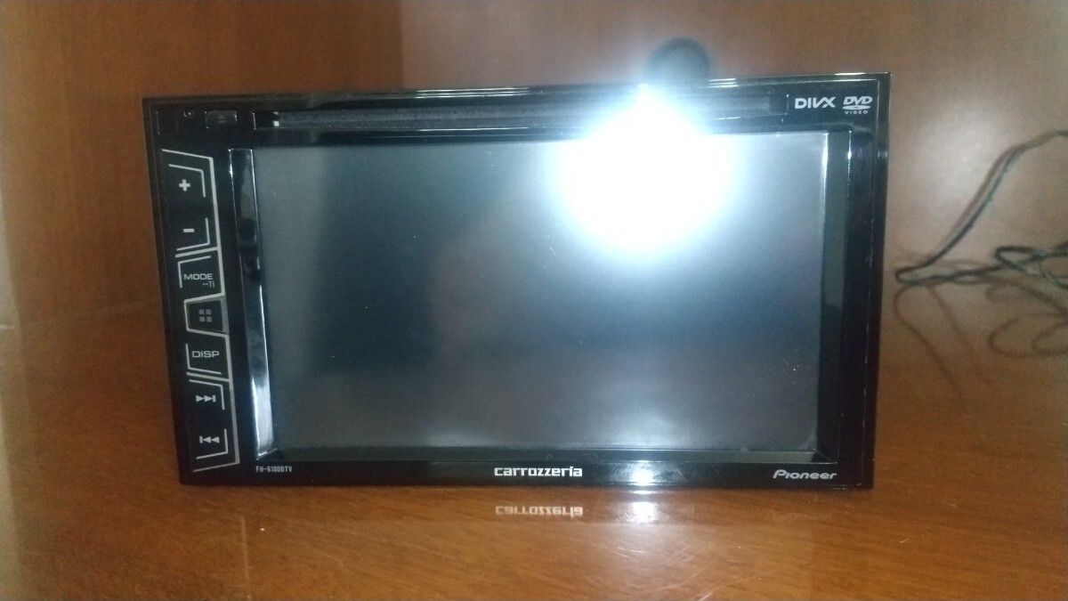Pioneer Carrozzeria FH-6100DTV ワンセグチューナー内蔵2DIN CD-DVD-USBマルチオーディオプレーヤーデッキ 本体のみ 1円スタート売り切りの画像1