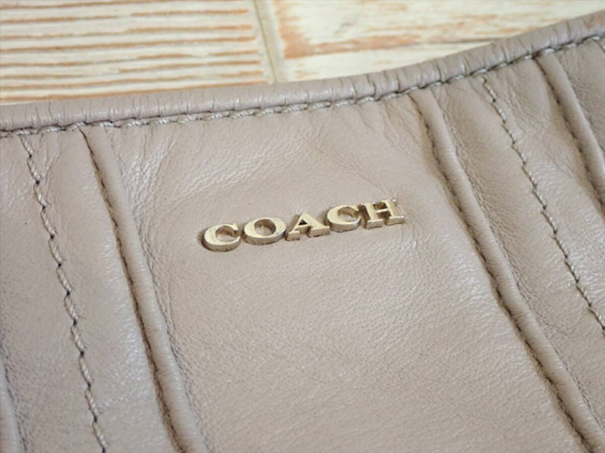 [COACH Coach ] original leather large size 2way shoulder & handbag * Hawaii buy regular goods *