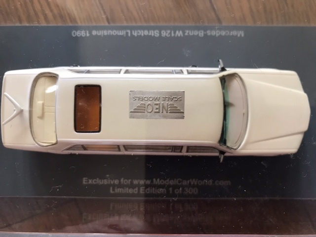 1/43 MERCEDES-BENZ W126 ストレッチ リムジン NEO ホワイト 白 メルセデスベンツ V126 Limousine_画像7