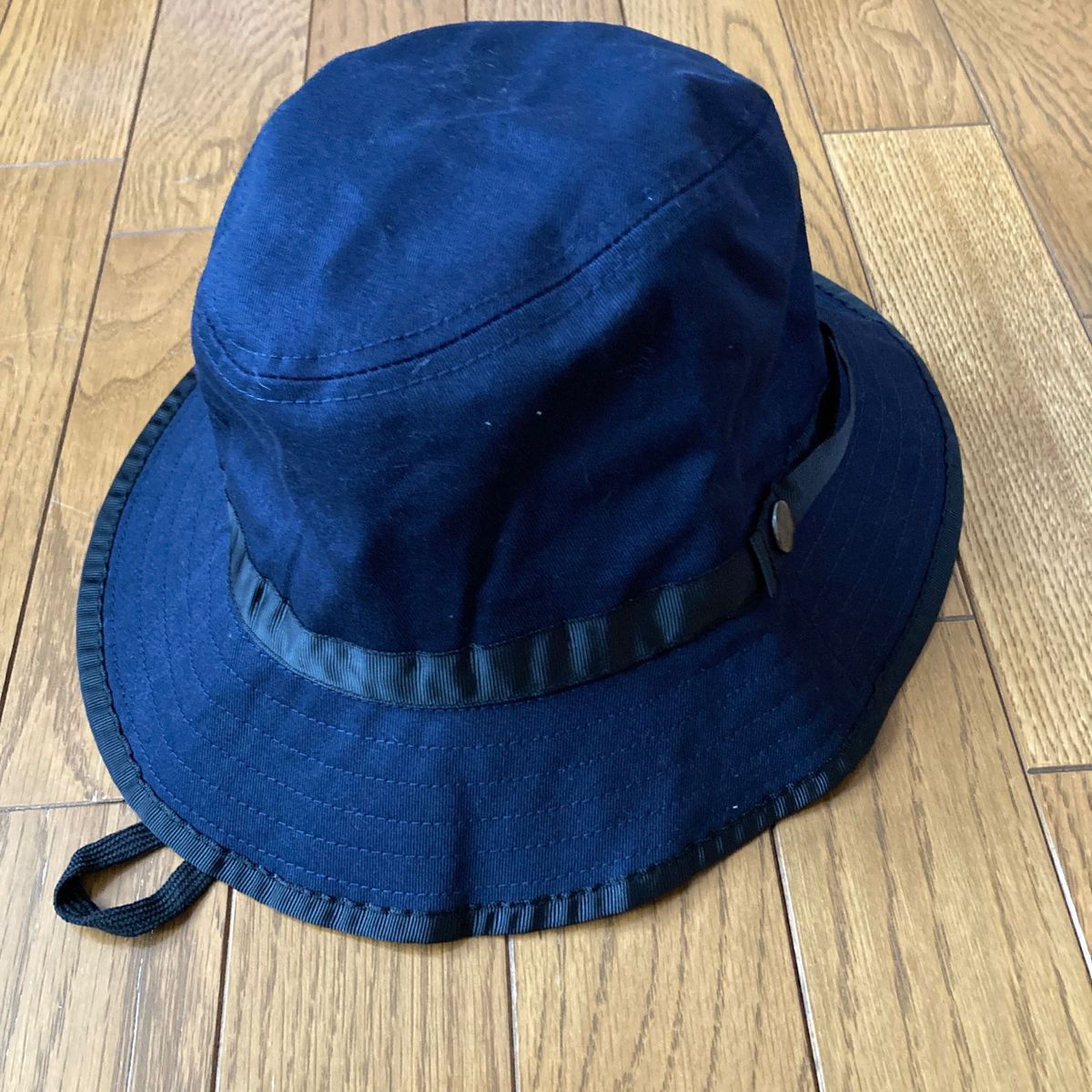 綿100% 紺色　帽子　新品