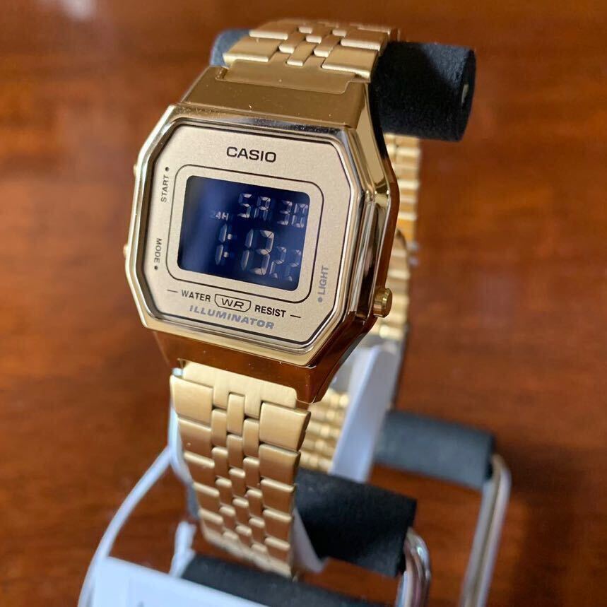 【新品】【箱無し】カシオ CASIO 腕時計 メンズ レディース LA680WGA-9B クォーツ ゴールド ゴールド_画像3