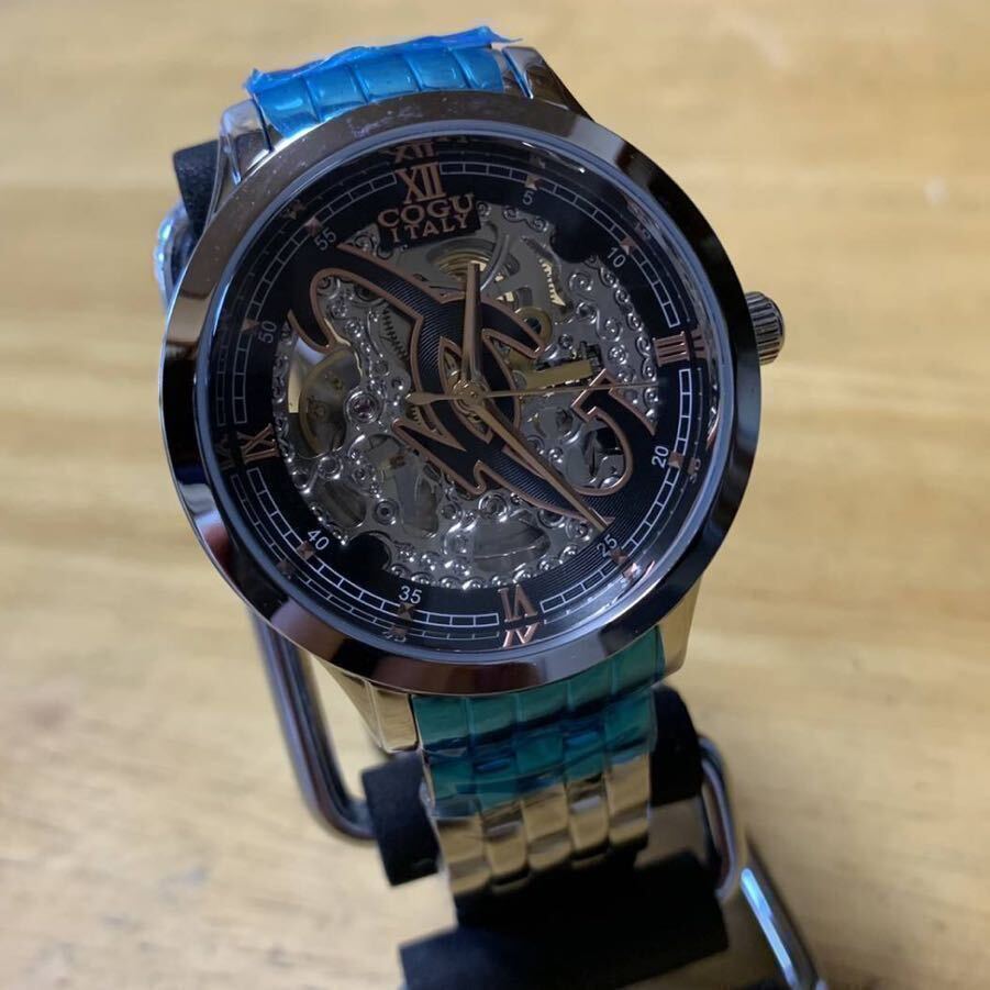 【新品・箱なし】COGU コグ 腕時計 自動巻き フルスケルトン 3007M -RG_画像1