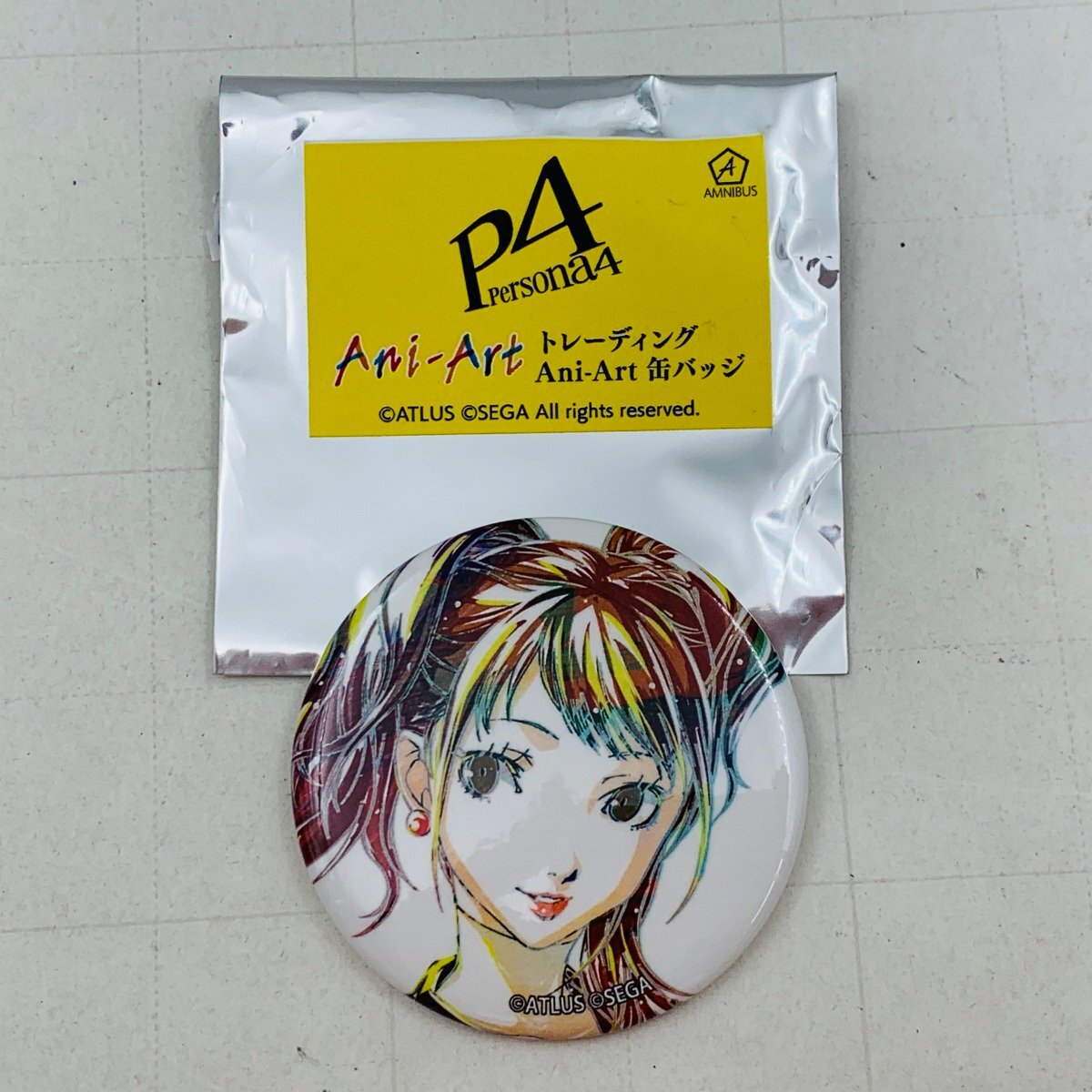  б/у товар Persona 4 PERSONA4 Ani-Art жестяная банка значок .. река ..