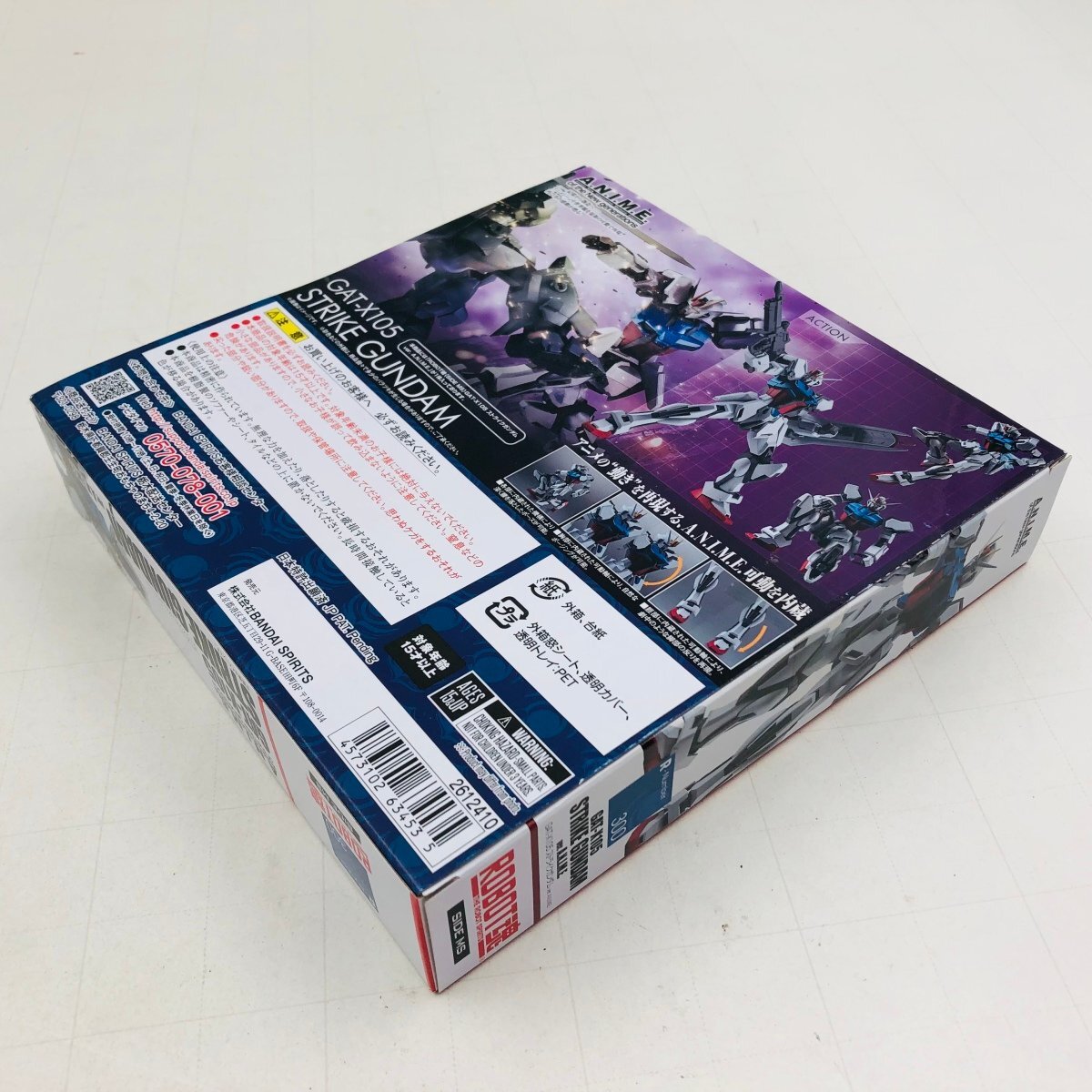 新品未開封 ROBOT魂 機動戦士ガンダムSEED GAT-X105 ストライクガンダム ver. A.N.I.M.E.の画像4