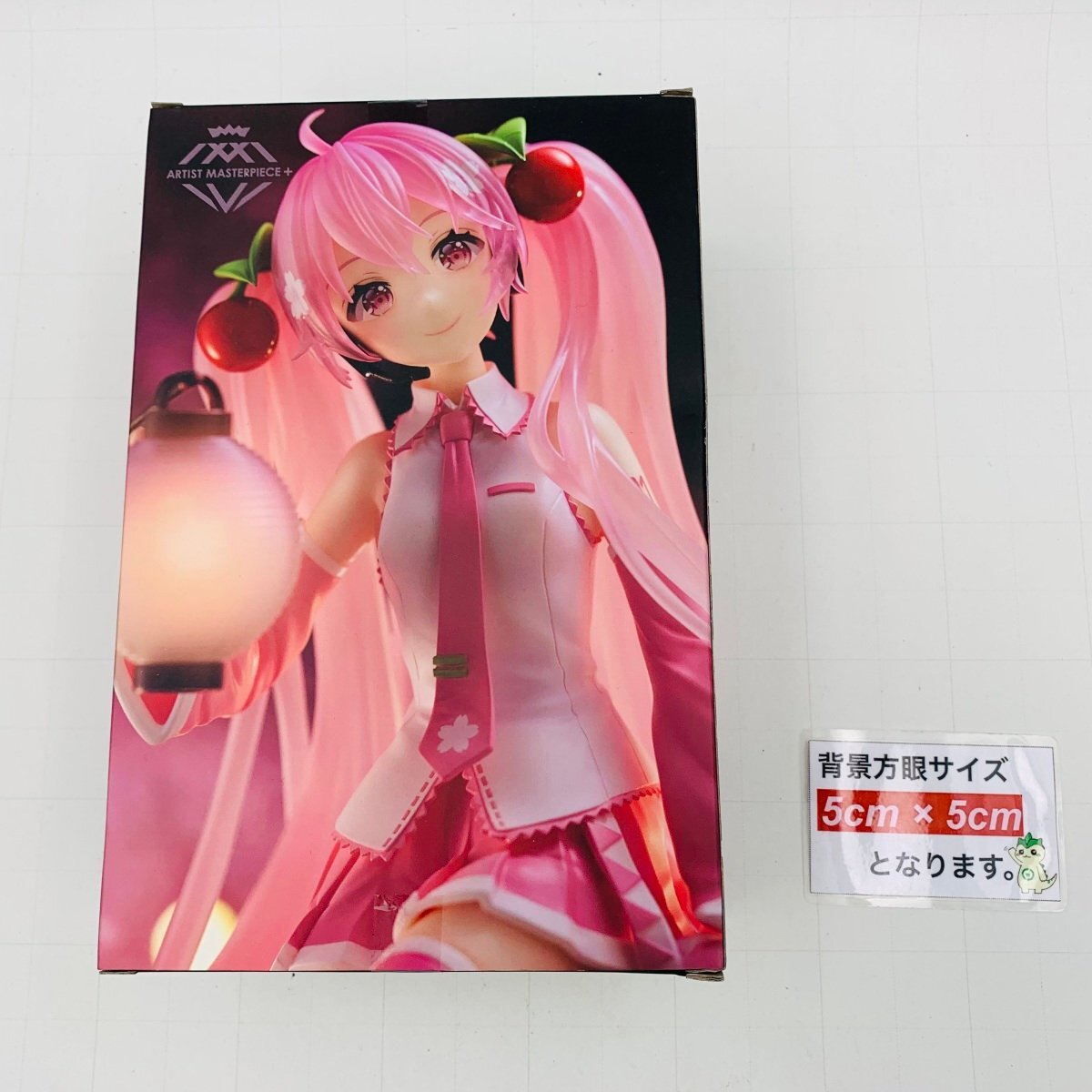 新品未開封 タイトー 初音ミク 桜ミク AMP+ フィギュア 桜提灯ver_画像2