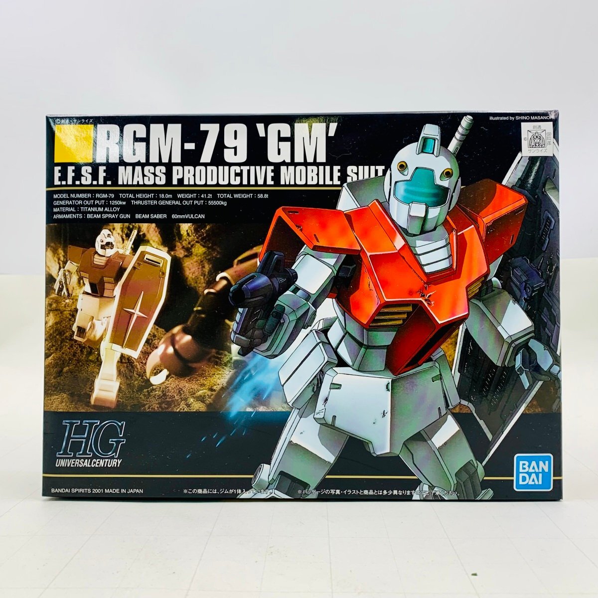 新品未組立 HG 機動戦士ガンダム 1/144 RGM-79 GM ジム_画像1