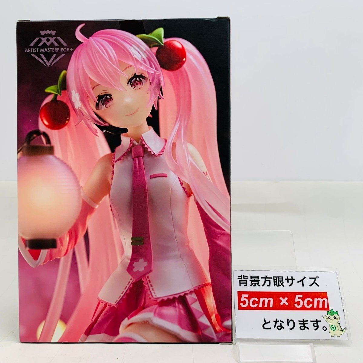 新品未開封 AMP+ ARTIST MASTERPIECE 初音ミク 桜ミク フィギュア 桜提灯ver._画像2