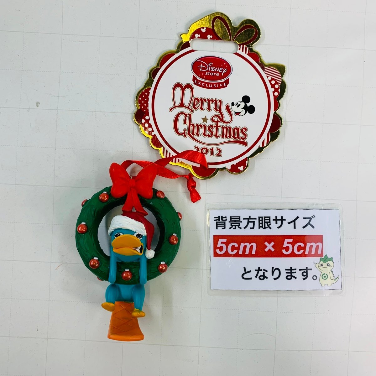 中古品 ディズニーストア クリスマスオーナメント 2012 ペリー_画像2